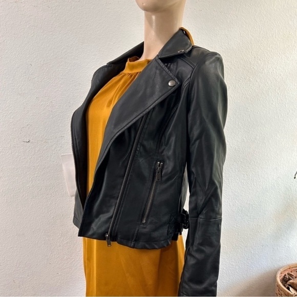 Coffe shop New York non leather biker jacket size:M - Picture 1 of 16
